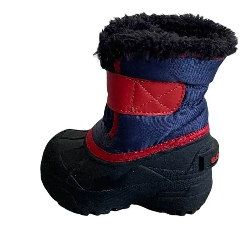 SOREL Baby Toddler Snow Commander Waterproof Winter Boot Red Blue Black 5